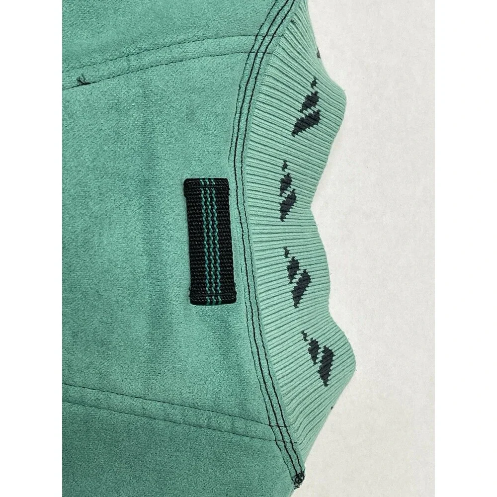 Vintage Adidas Equipment Sweatshirt 1/2 Zip Large Men's 90s Pullover Teal